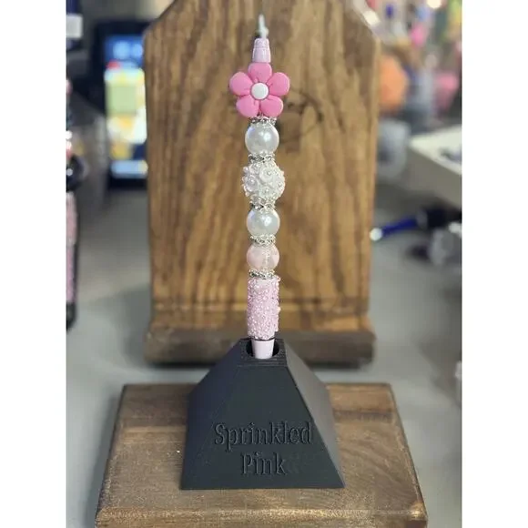 18-18  Handcrafted Extended Length Beaded Pen w/ Refill Ink - Picture 2 of 2